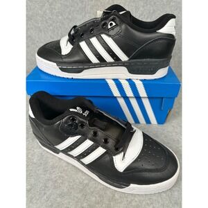 Adidas Rivalry Low Originals Black‎ White Sneakers Mens Size 6 EG8063